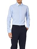 Seidensticker Herren Business-Hemd - Extra Slim Fit - Bügelfrei - Kent-Kragen - Langarm - 100% Baumwolle, Blau (Blau 12), 40 EU